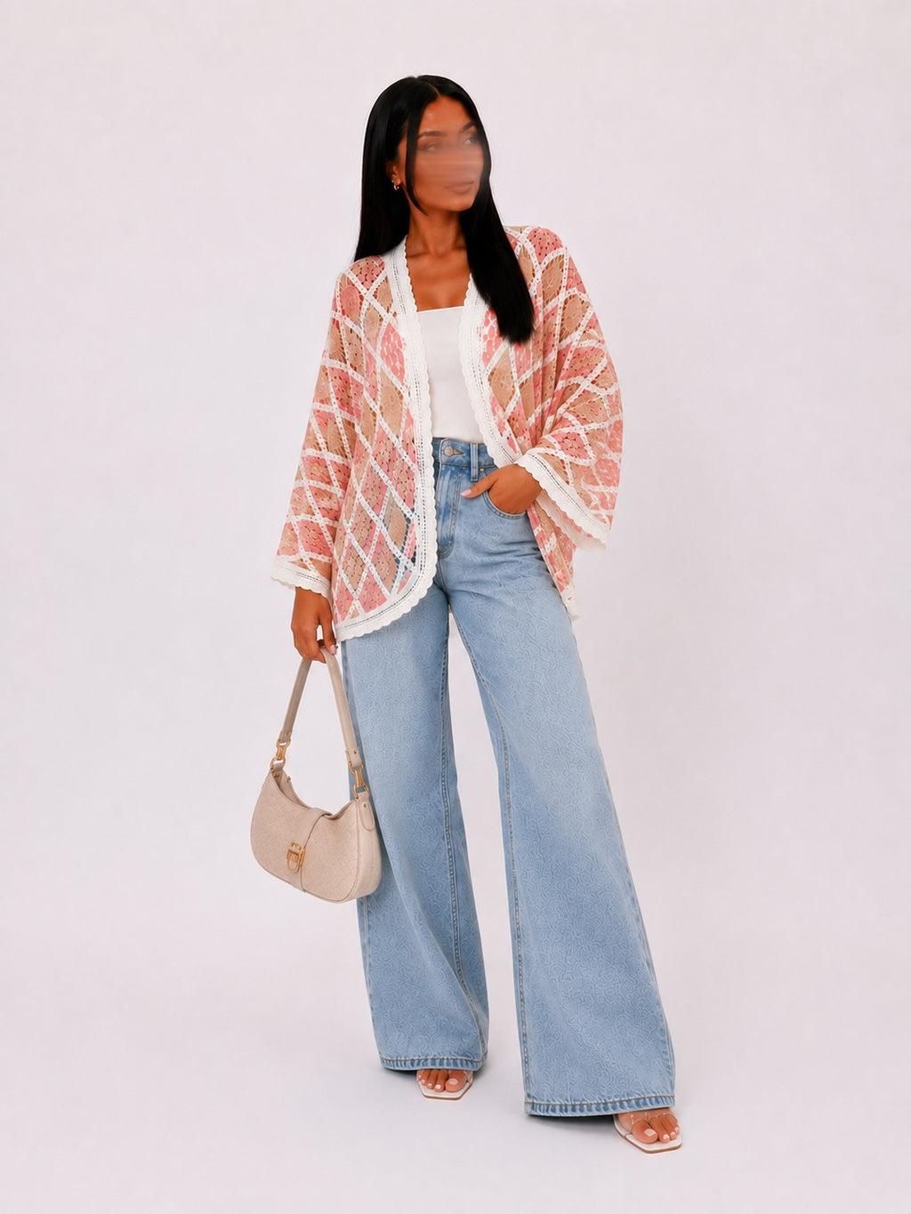 Cardigan Crochet Dentelle